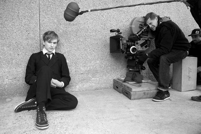 Henry Hopper as Enoch Brae on the set of Van Sants Restless. The movie failed to compare to previous works of his such as Good Will Hunting and Milk.