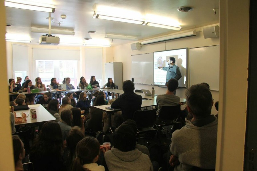 Matt Medeiros of the Science department gave a presentation entitled "The Genetics of Race" in which he explained the science behind racial diversity. 