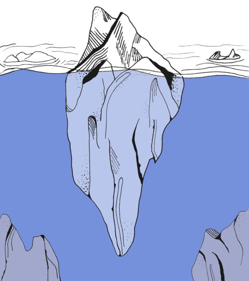 Illustration of an iceburg, by Lena Bianchi, Design Editor