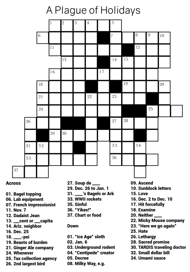 Heart Chart Crossword