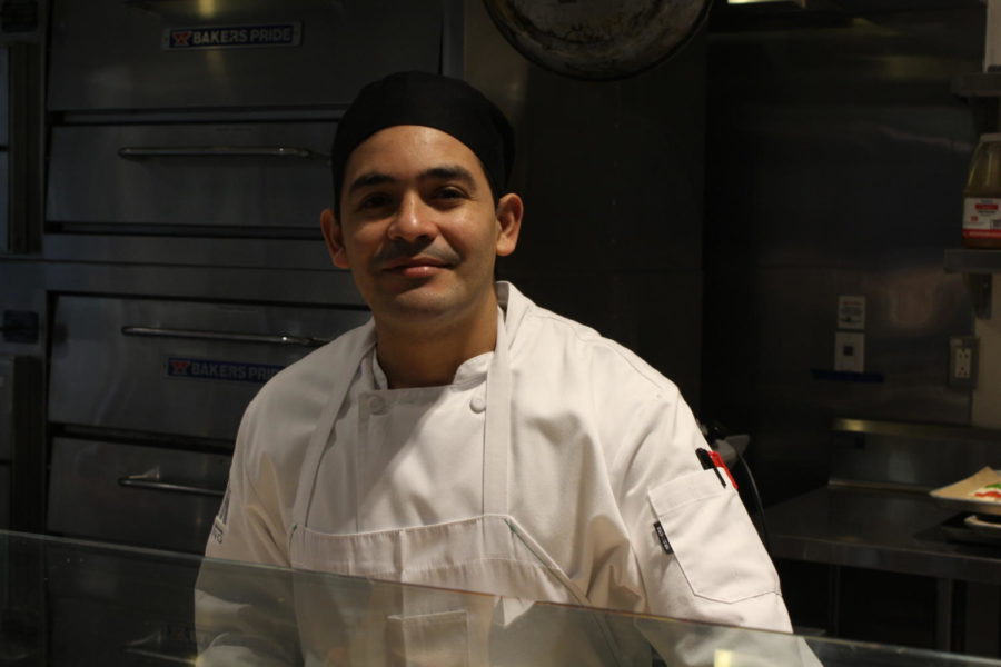 Flik Employee Jorge Romero in Salkind Center cafeteria.
By Eli Gordon, Managing Editor