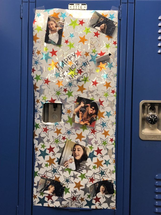 Lily Lorenzos 19 locker in the second floor hallway, by Clementine Daniel, staff writer.