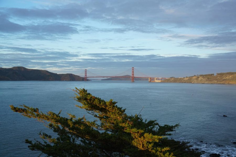Golden Gate Bridge from Mile Rock Beach