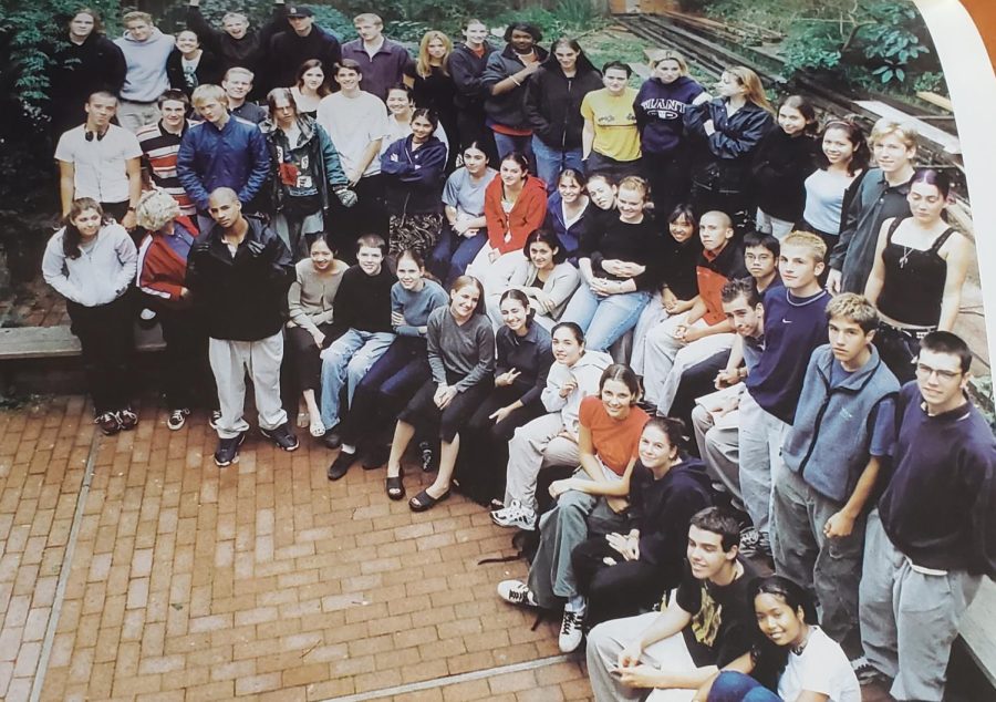 Urban senior class of 1999 in the garden. Photo credit: Amina Samake. 
