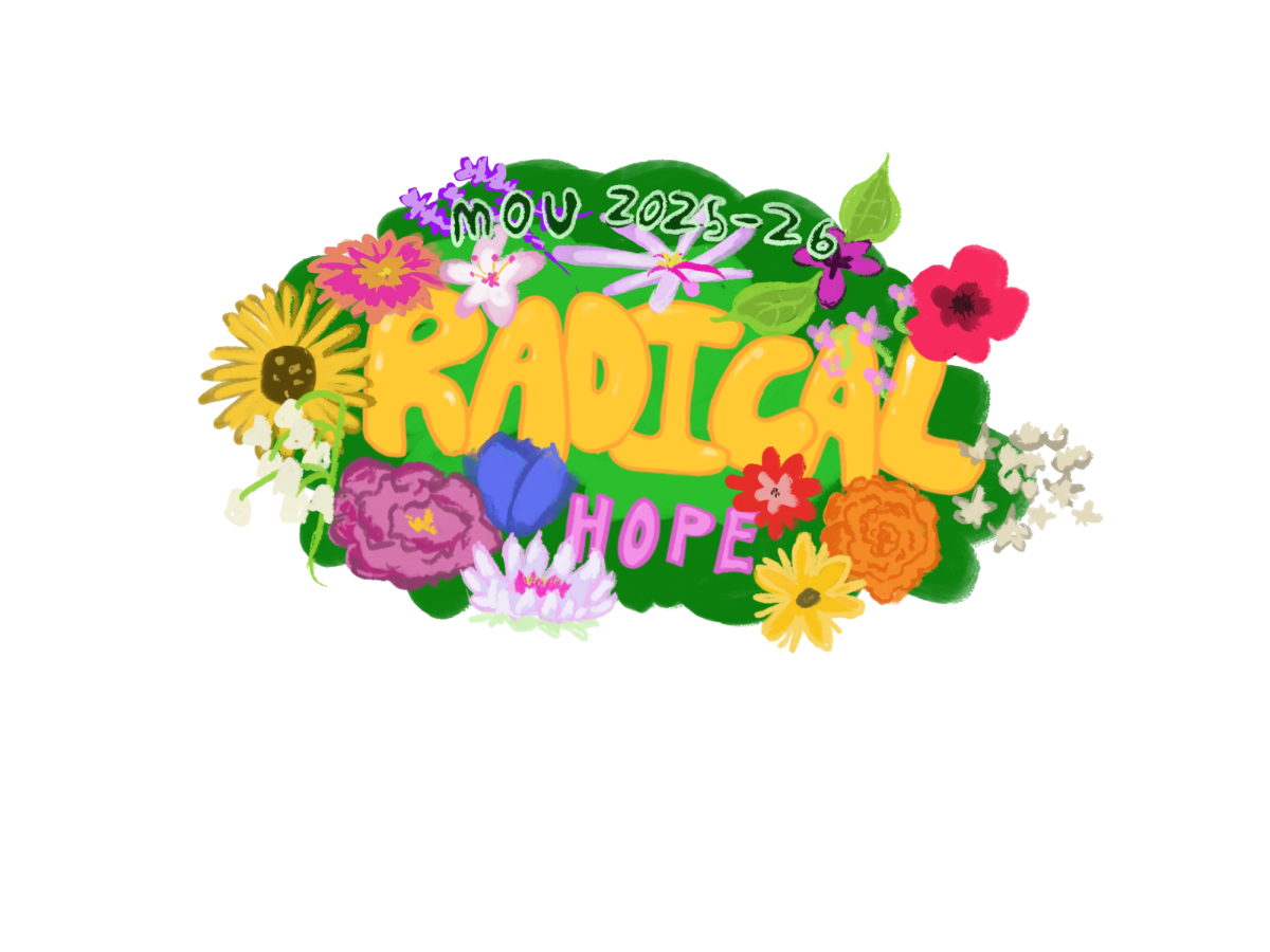 The sticker for MOU 2026. Illustration credit: Ananya Dendi ’26 and Harper Lind ’27. 