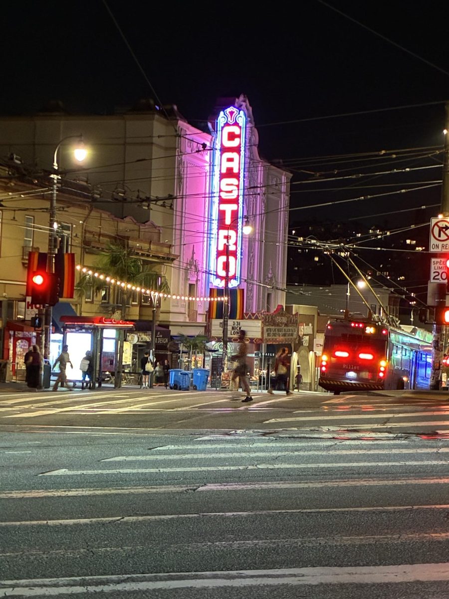The Castro's Theatre's newly restored neon sign. Photo credit: Max Nadler.